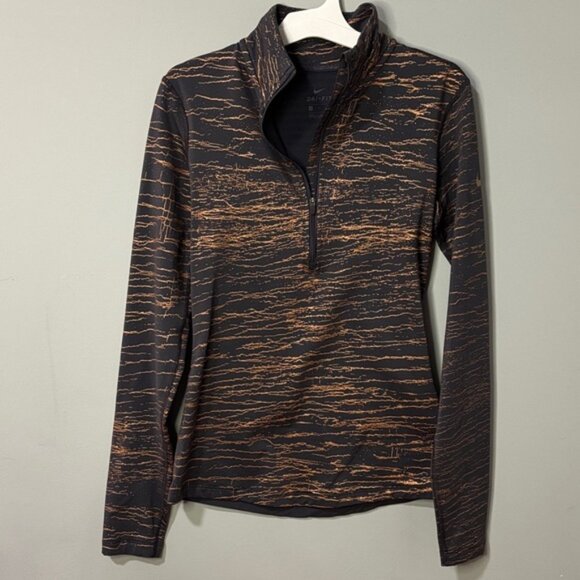 Nike Tops - Nike Grey and Bronze Long‎ Sleeve Top